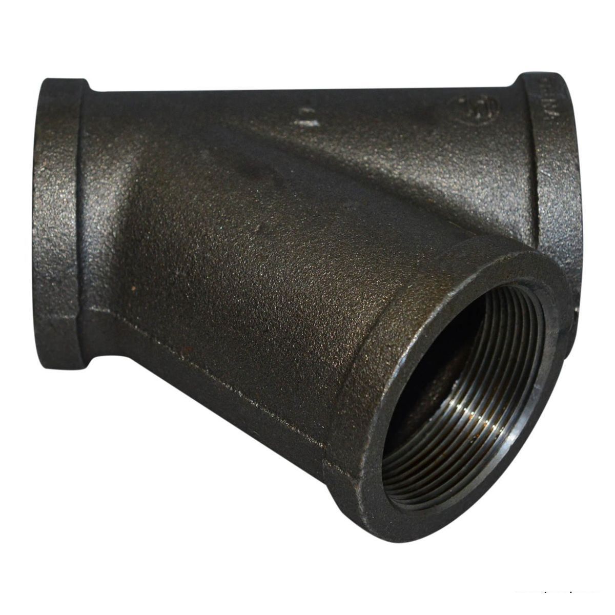 Malleable Iron Lateral Threaded Fitting - Heavy Duty Pipe Connector for Plumbing, HVAC, and Industrial Applications