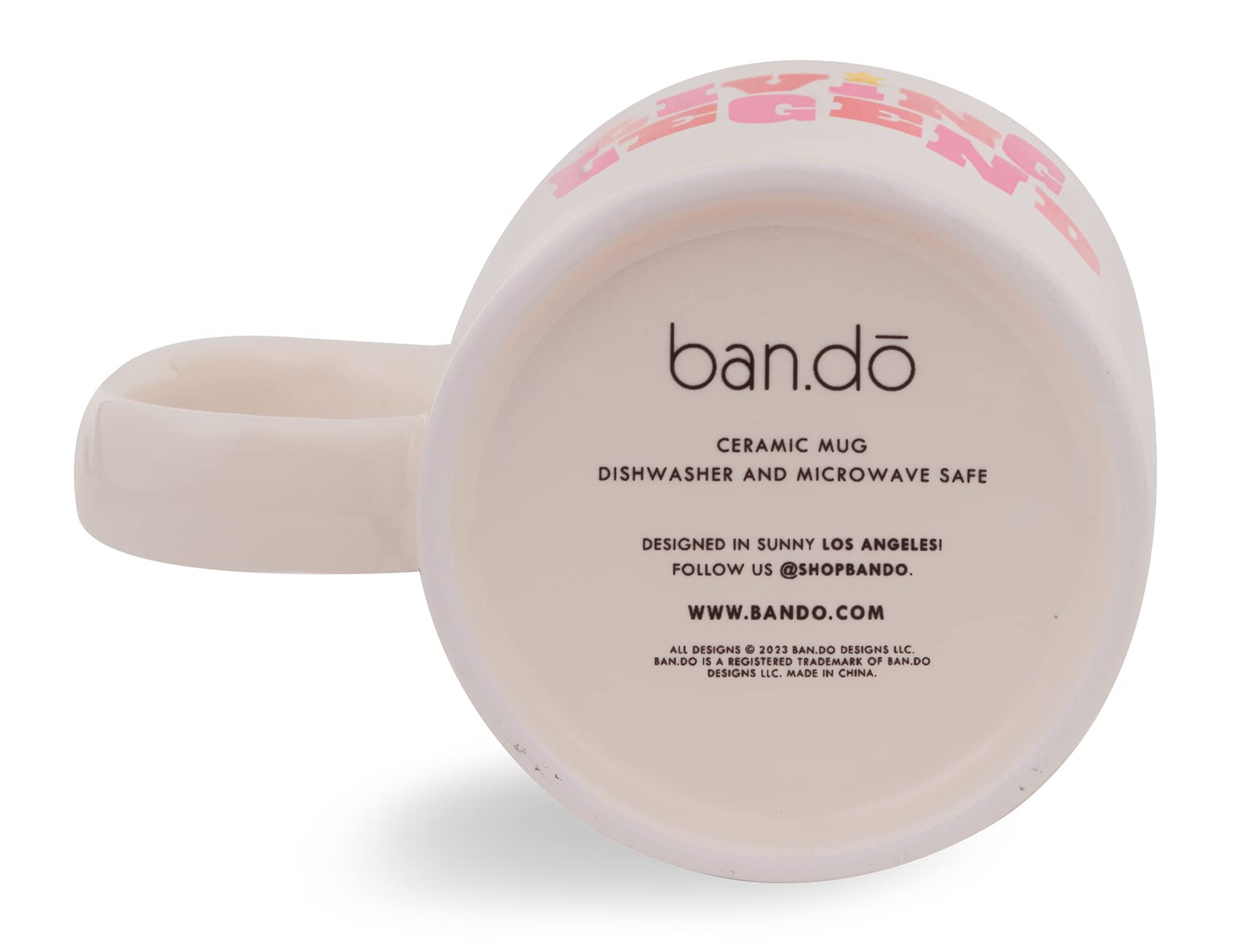ban.do 10oz Ceramic Coffee Mug - Dishwasher & Microwave Safe - Living Legend Design - Perfect for Home, Office & Gifts