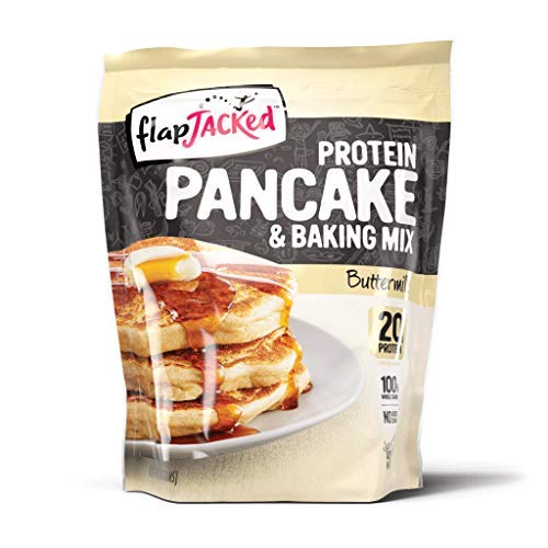 FlapJacked Buttermilk Protein Pancake & Baking Mix - 24 Oz (Pack of 4) | High Protein Breakfast & Post-Workout Meal | Perfect for Bodybuilders & Fitness Enthusiasts