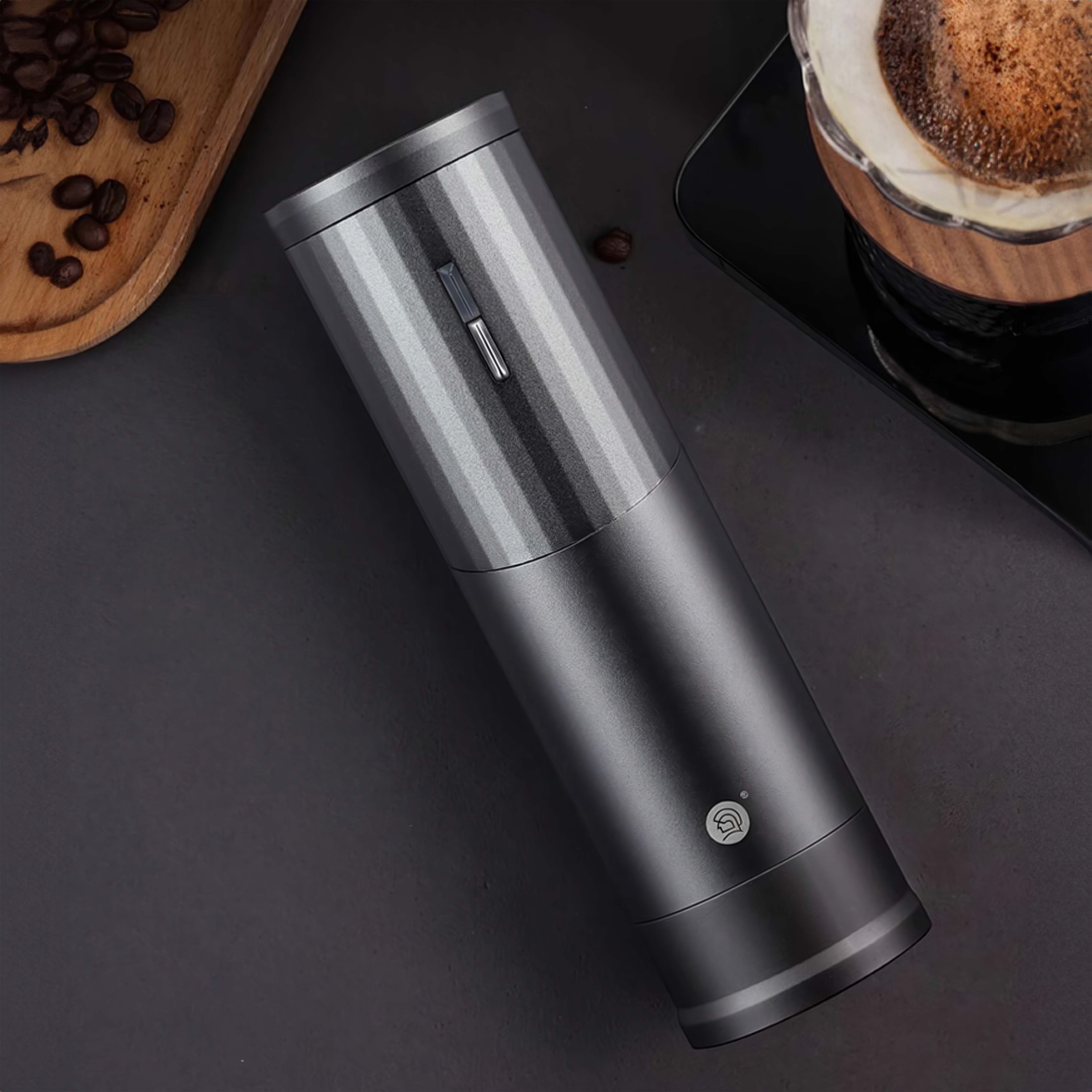 Premium Portable Coffee Grinder for Espresso, French Press & Pour Over - Electric Burr Mill with Adjustable Settings for Home, Office & Travel Use