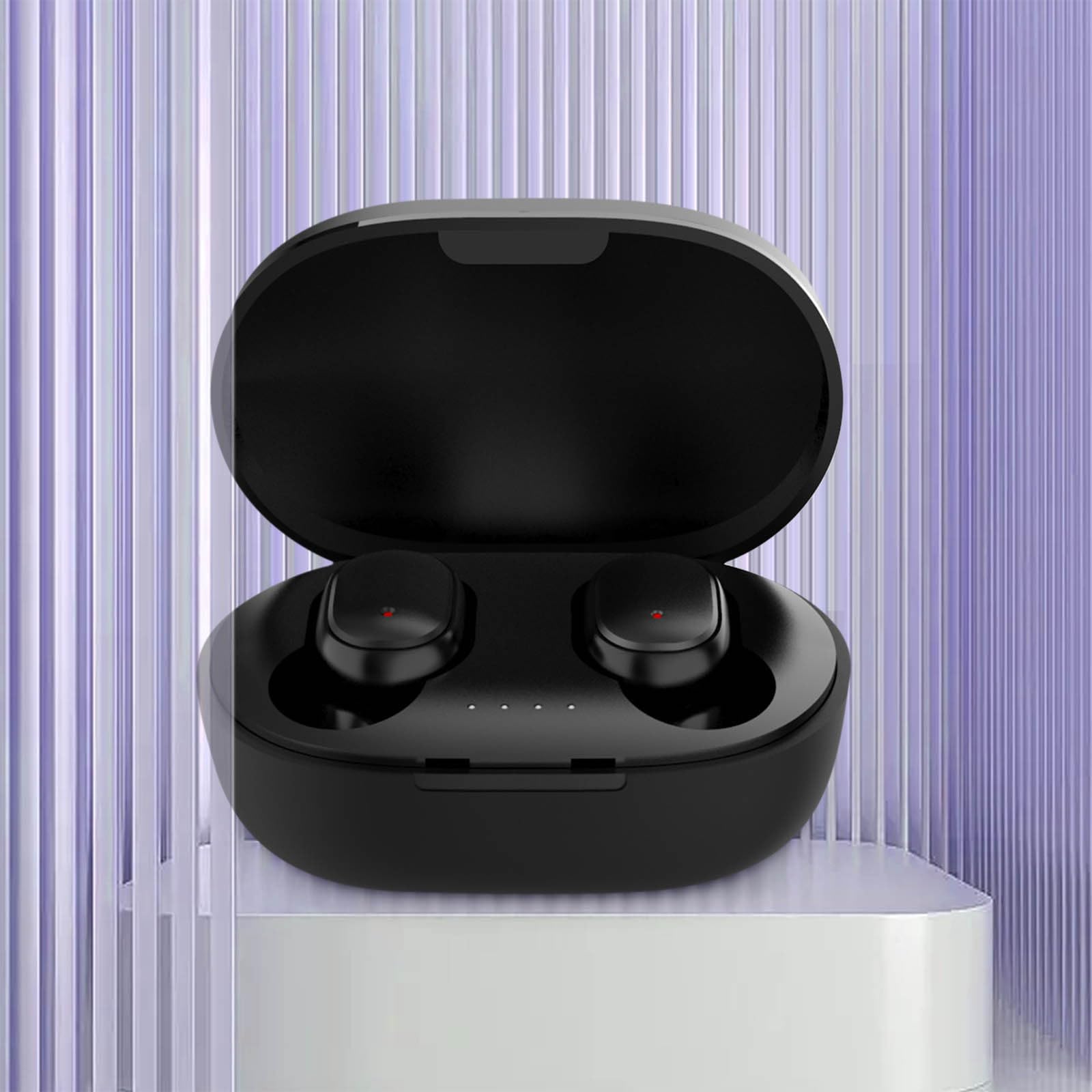 Wireless Bluetooth 5.0 Earbuds with Deep Bass & Noise Cancelling Mic, IPX7 Waterproof in-Ear Headphones for iPhone Android Smartphones - Perfect for Workouts, Running, Gym & Daily Commute