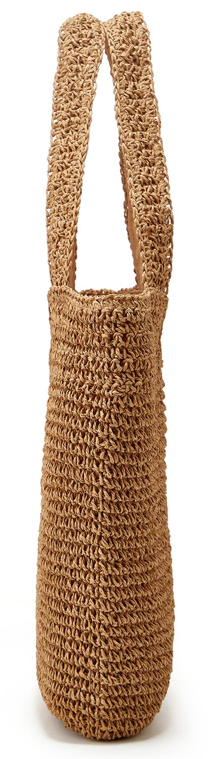 Obosoyo Women's Straw Tote Bag - Handwoven Beach Purse with Shoulder Strap | Summer Fashion Accessory for Beach, Picnic & Shopping