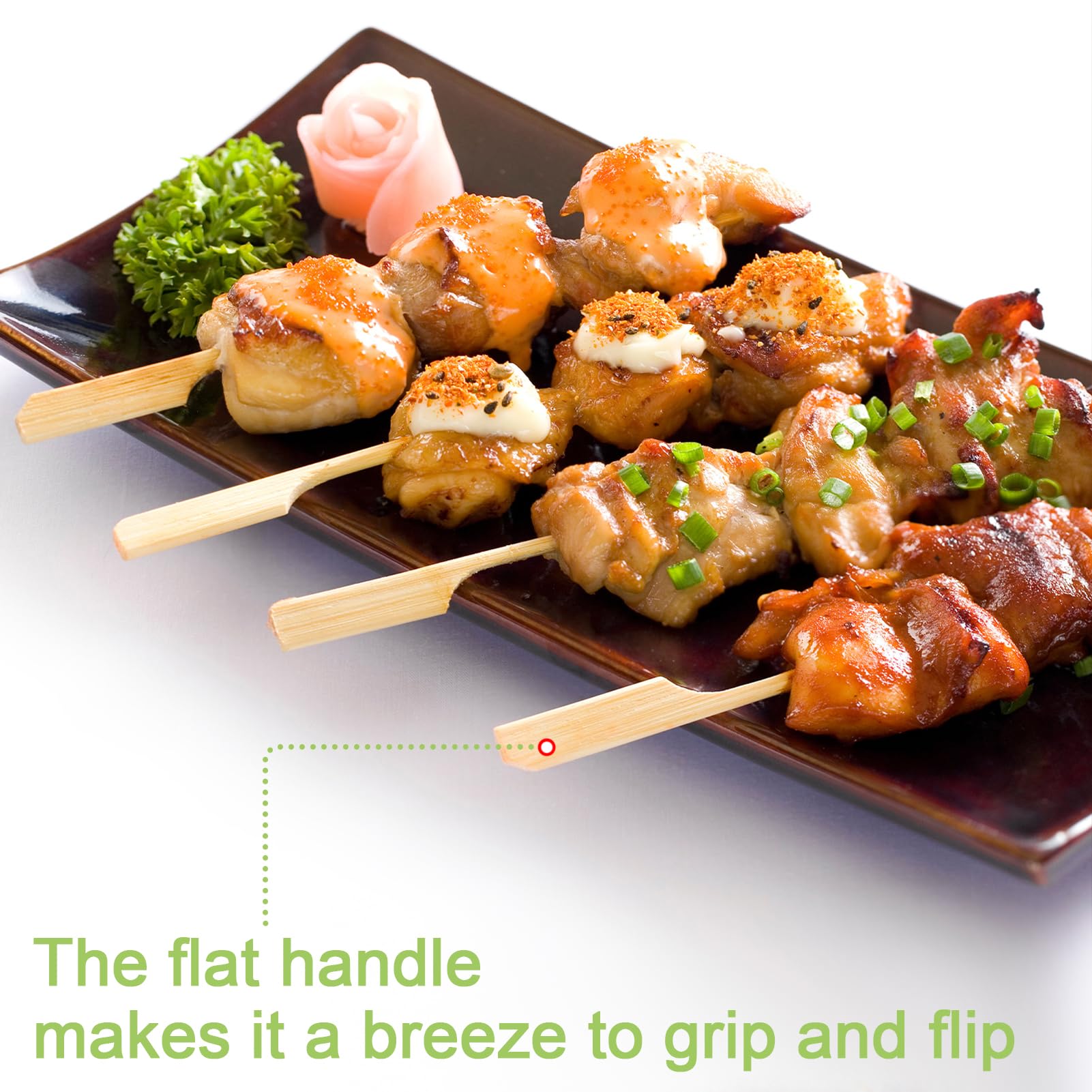 1200 PCS 4.7 Inch Bamboo Skewers - Wooden Appetizer Picks for Cocktails, Fruit Kabobs, Sandwich & BBQ Snacks | Perfect for Party Platters, Charcuterie Boards & Outdoor Grilling