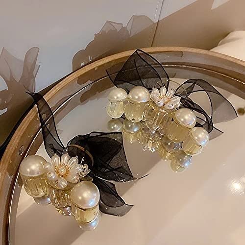 Vintage Pearl Hair Claw for Women - Wedding & Party Hair Accessories