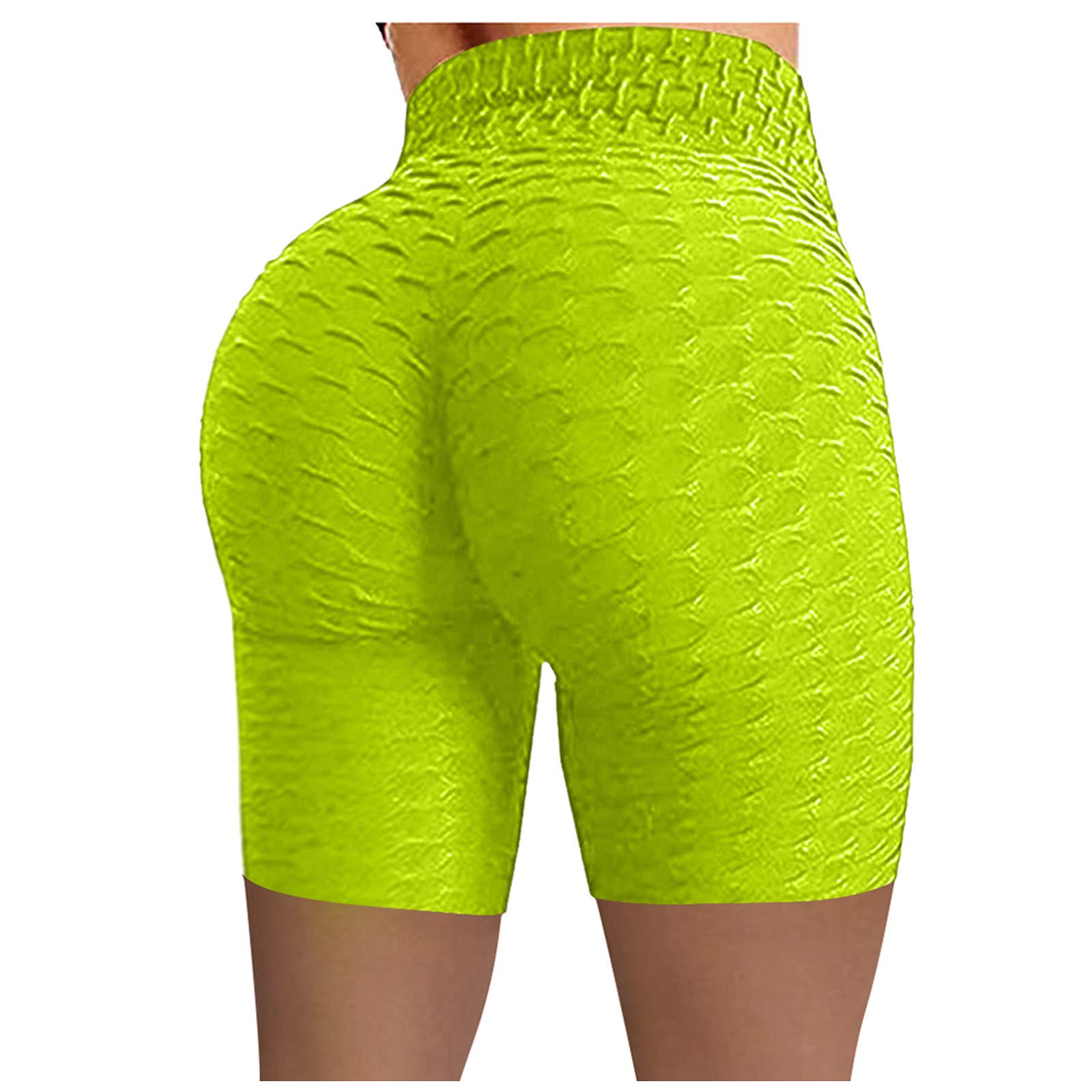 Women's High Waist Yoga Shorts - Tummy Control Biker Shorts for Workout & Running