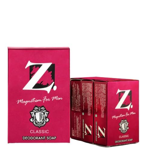 Z Men's Classic Soap Bar - 8 Pack (125g Each) | Natural Glycerin & Moisturizing Formula for Sensitive Skin | Perfect for Shower, Travel & Gym Use