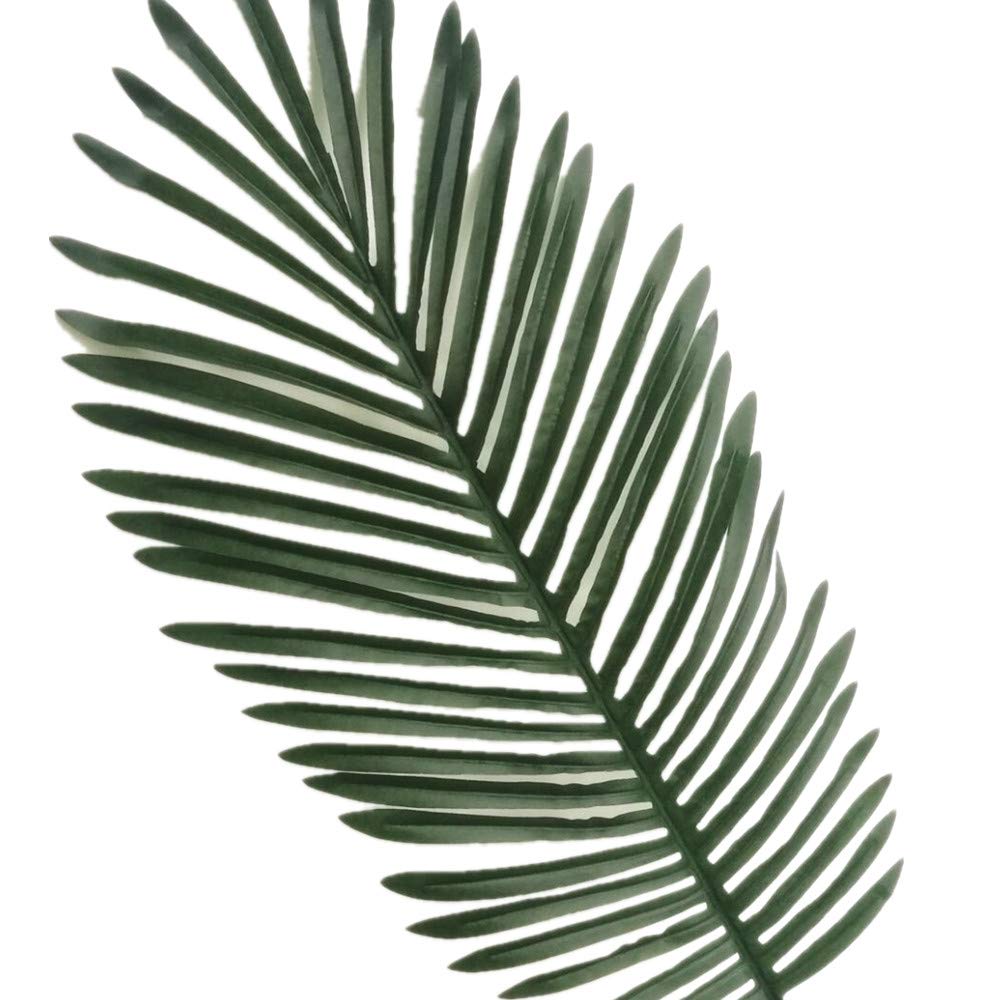 12pcs 70cm Artificial Green Leaves - Fake Palm Tree Foliage, Realistic Simulated Plants for Home Decor, Wedding, Party & Office Decoration
