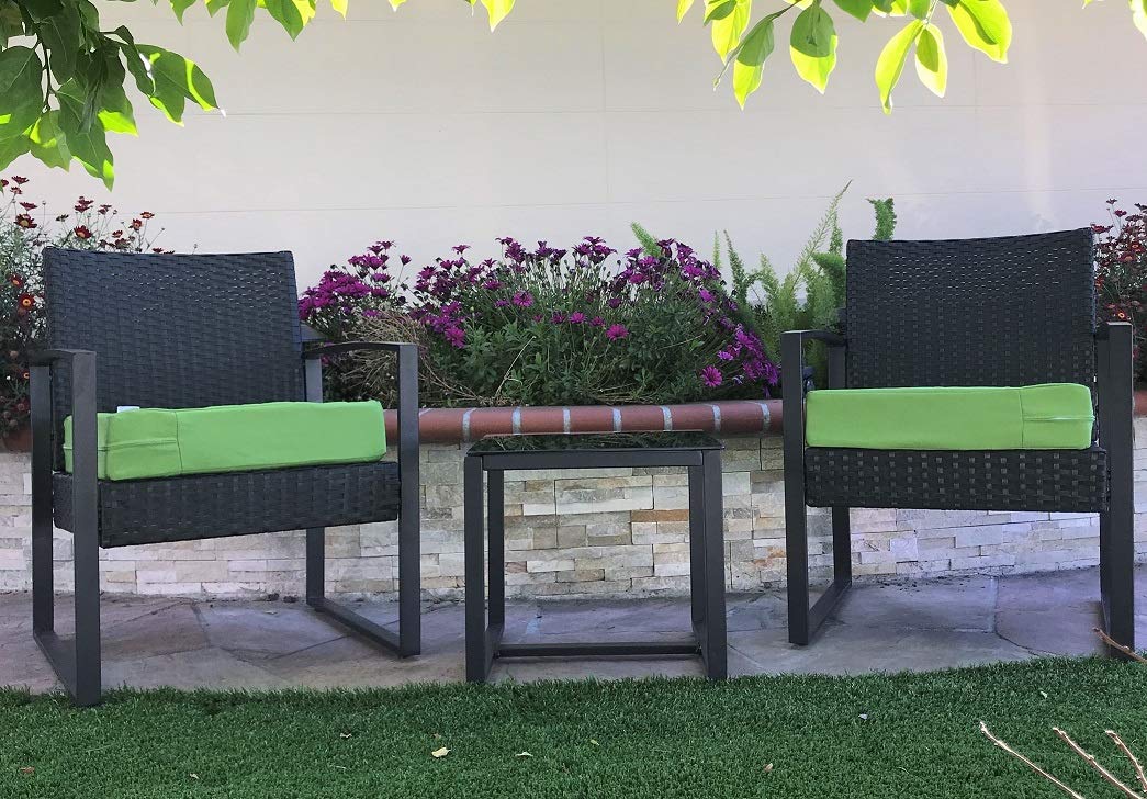 Waterproof UV-Resistant Patio Chair Cushion Cover - Indoor/Outdoor Use - Pistachio Green 22x22x4 Inch - Perfect for Poolside, Garden, Deck & Patio Furniture Protection