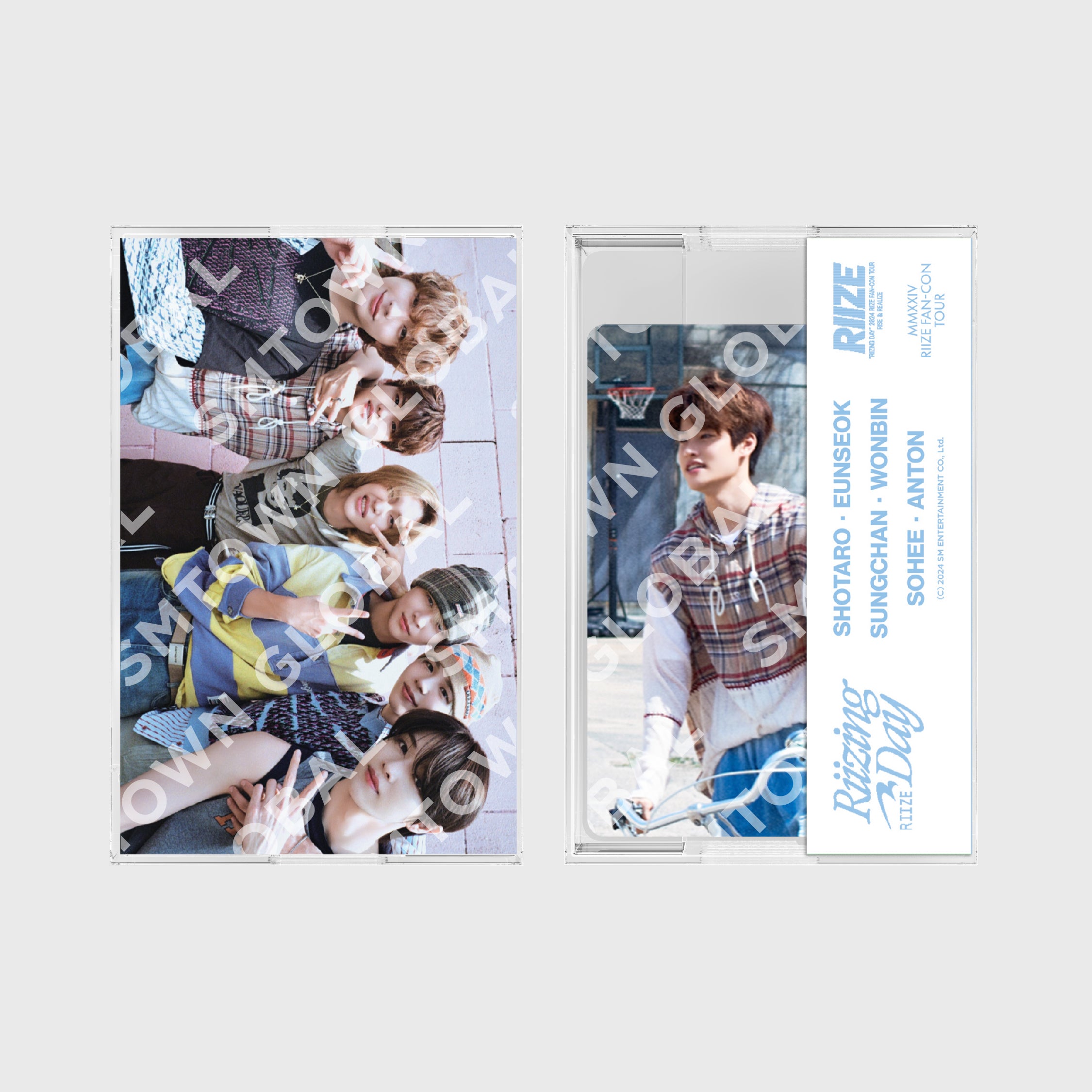 RIIZE 2024 Fan Concert 'RIIZING DAY' Finale Exclusive Cassette Tape Photo Set - Limited Edition K-Pop Merchandise for Fans & Collectors | Perfect for Display, Gifts, and Memorabilia