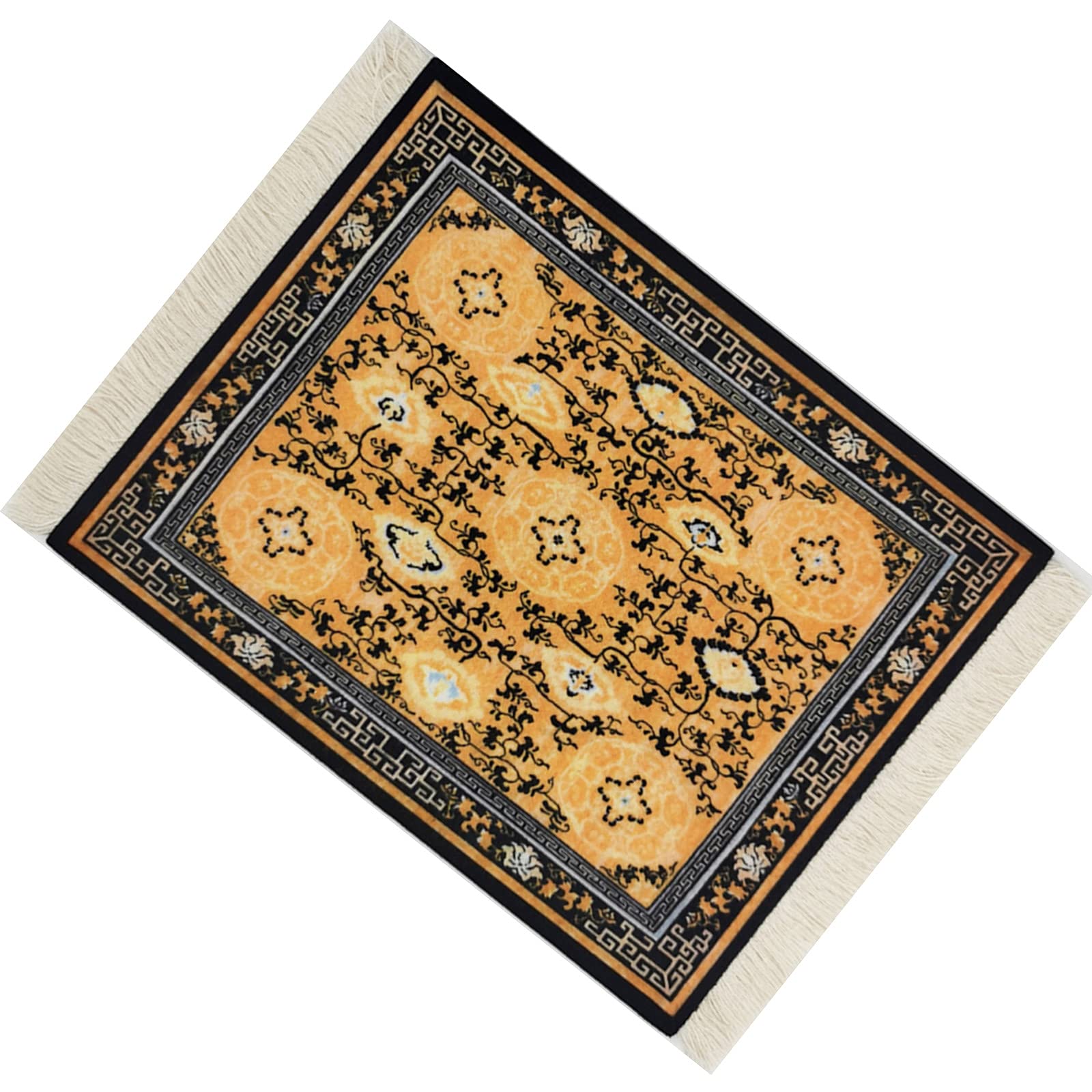 Oriental Style Turkish Carpet Mouse Pad for Computer & Laptop - Non-Slip Desk Mat for Office, Home, Gaming - Ergonomic Mousepad with Unique Rug Design (Perfect for Workspace Decor & Comfortable Computing)