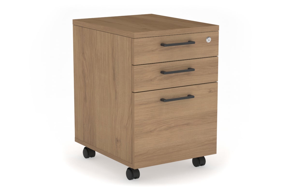 Lockable Mobile Pedestal with File Drawers - Laminate Office Storage Cabinet for Files & Supplies | Perfect for Home Office, Classroom & Workplace Organization