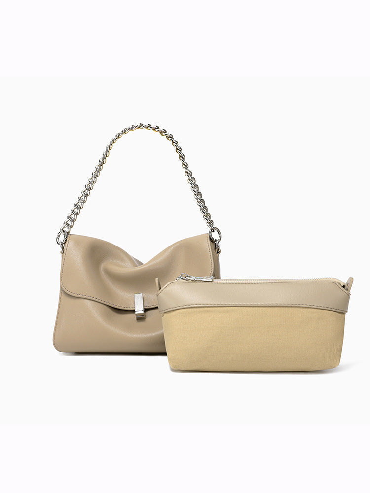 Stylish Crossbody Chain Shoulder Bag for Women - Fashionable & Lightweight Purse for Daily Use, Work, and Evening Events