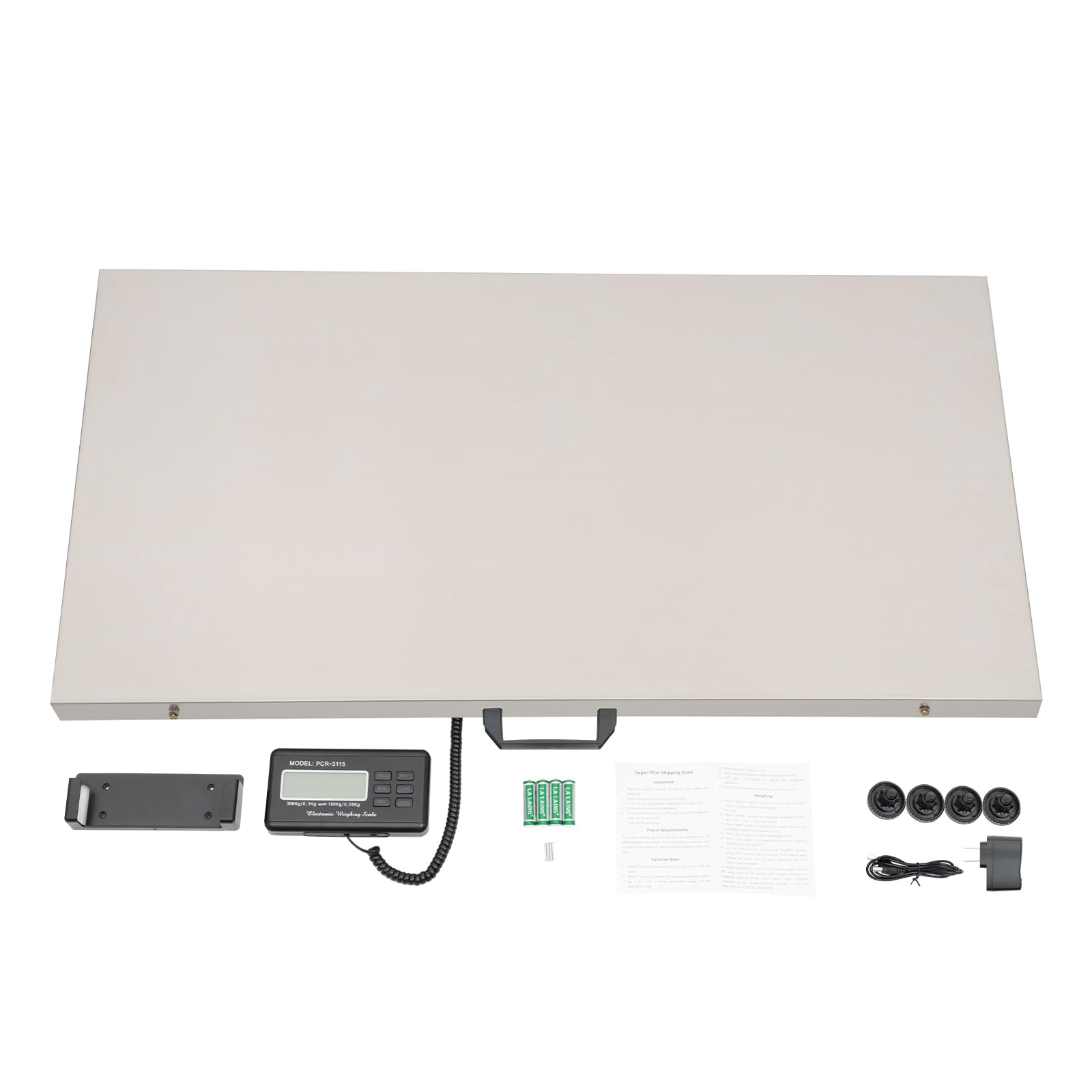 Veterinary Scale - 660 lbs Stainless Steel Digital Livestock Floor Scale for Pets, Cats, Dogs & Cattle | Portable Animal Weighing Platform for Vet Clinics, Farms & Shipping | Accurate Pet Weight Measurement Tool