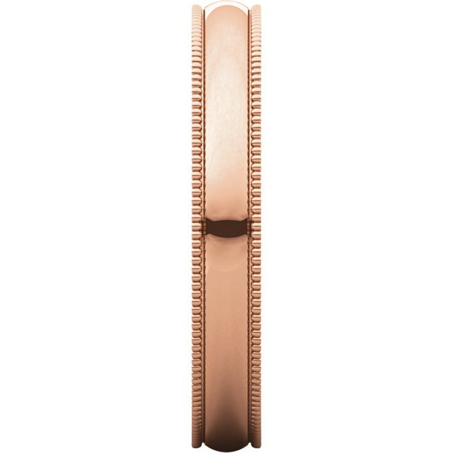 14K Gold 3mm Lightweight Milgrain Wedding Band for Women - Elegant & Durable Ring for Engagement, Anniversary, and Everyday Wear