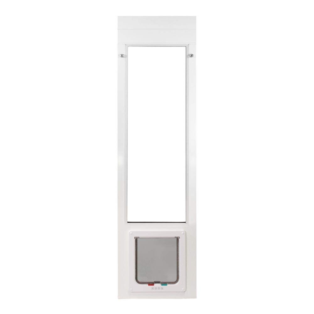 Whiskers & Windows Cat Door for Horizontal Sliding Windows - Large Pet Flap for Cats (46