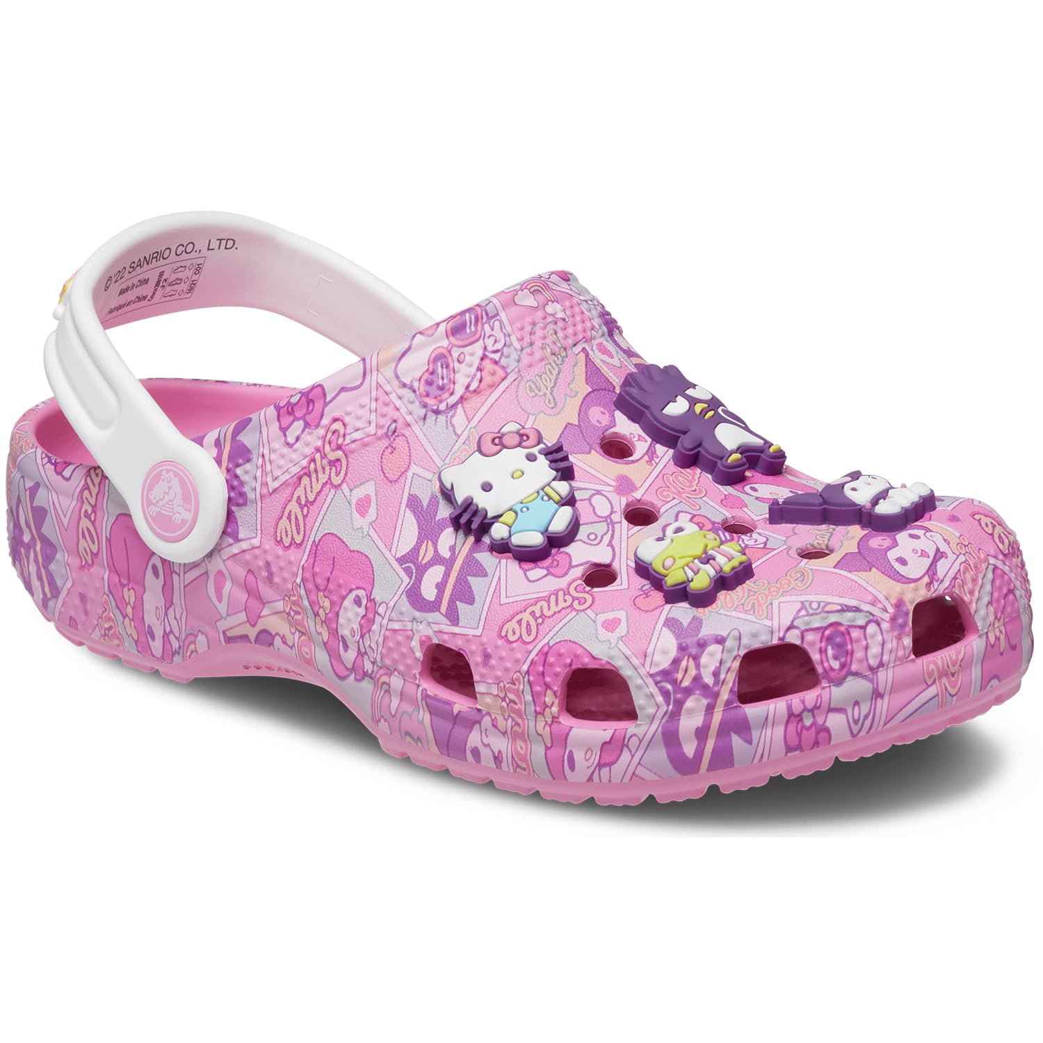 Crocs Unisex-Child Classic Hello Kitty Clog | Kids' Comfortable Slip-On Shoes for Playtime, Beach & Everyday Wear