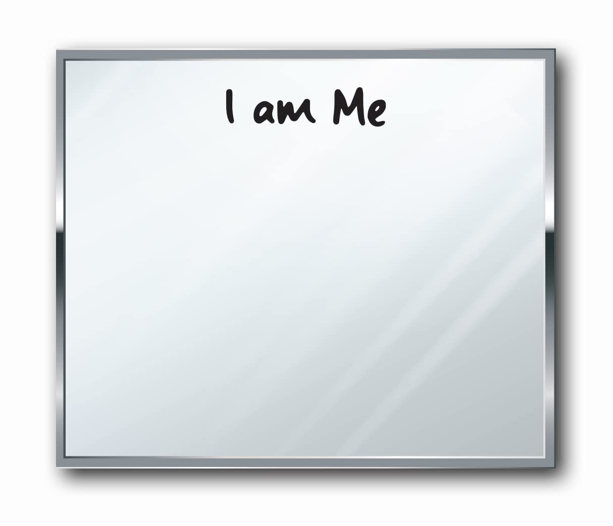 I am Me Movement - Inspirational Vinyl Stickers & Mirror Decals for Home Decor, Bathroom Wall Art, Peel and Stick Motivational Quotes - Perfect for Bedroom, Office, Gym Mirror Decorations