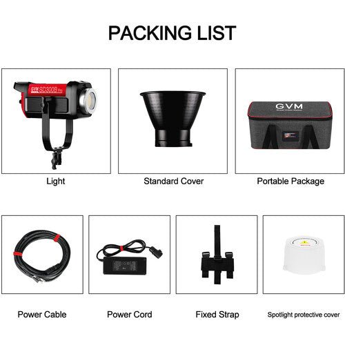 GVM Pro SD300B 300W Bi-Color LED Monolight - Professional Studio Lighting for Photography & Videography - Perfect for Portraits, Product Shoots, YouTube Videos and Live Streaming