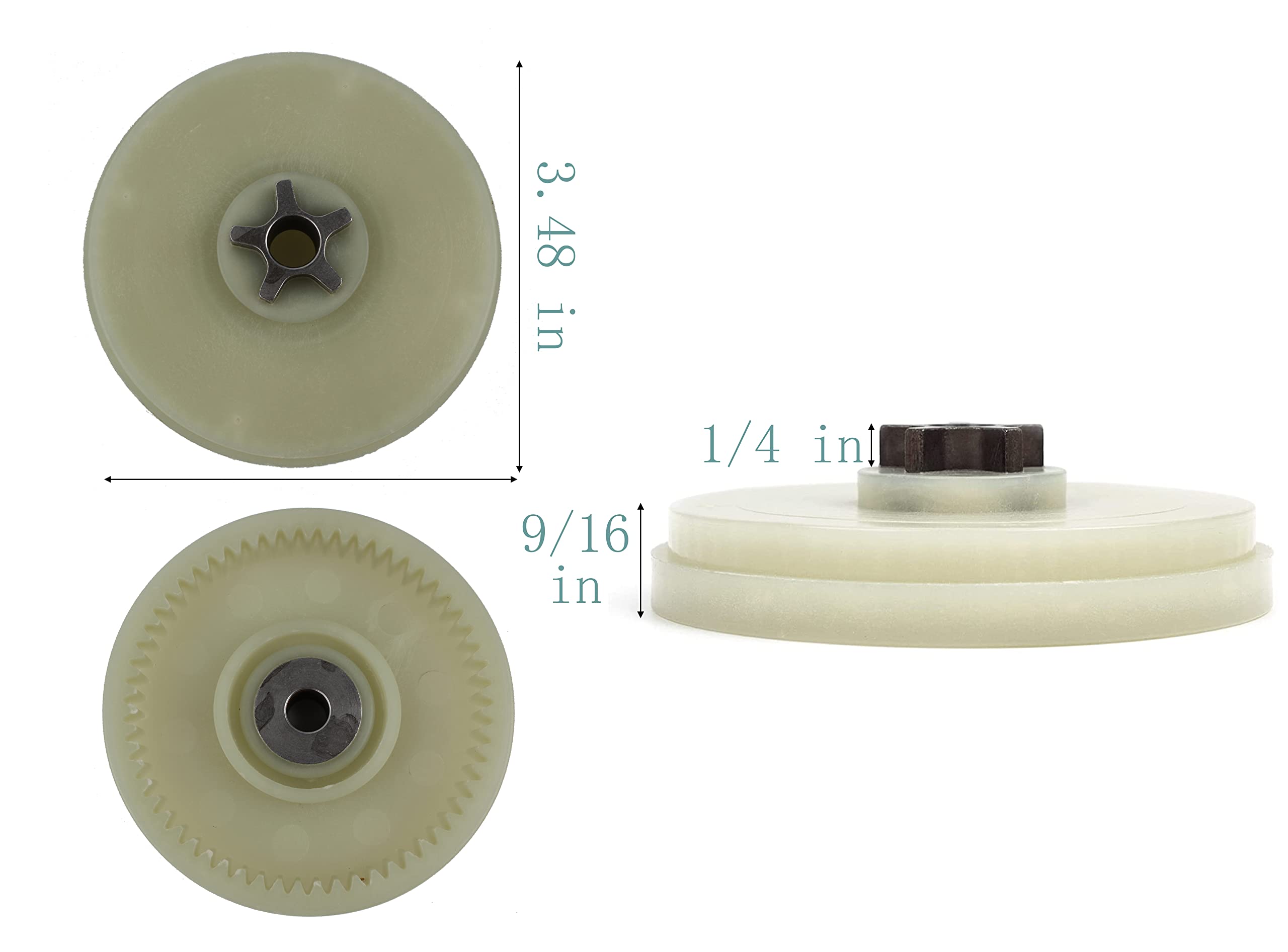 Remington/MTD Electric Chainsaw Sprocket Gear 717-04749 Replacement Part for Chainsaws & Polesaws - Durable Inner Gear 71704749 075752 - Perfect for Wood Cutting, Tree Trimming & DIY Projects