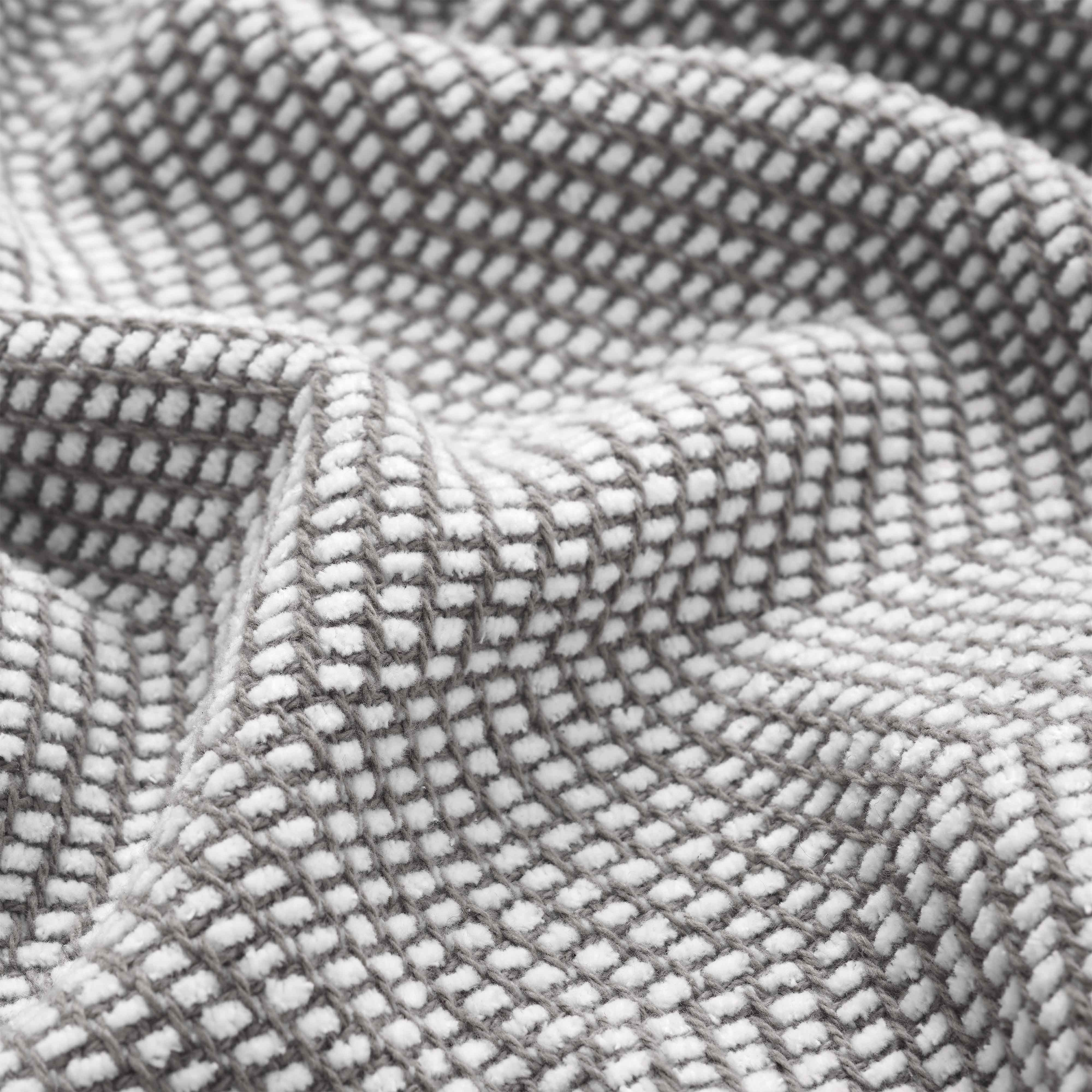 Soft Maya Chenille Herringbone Cotton Blanket - Medium Weight Throw for Bed, Sofa & Couch - Cozy Home Decor & Gift Idea
