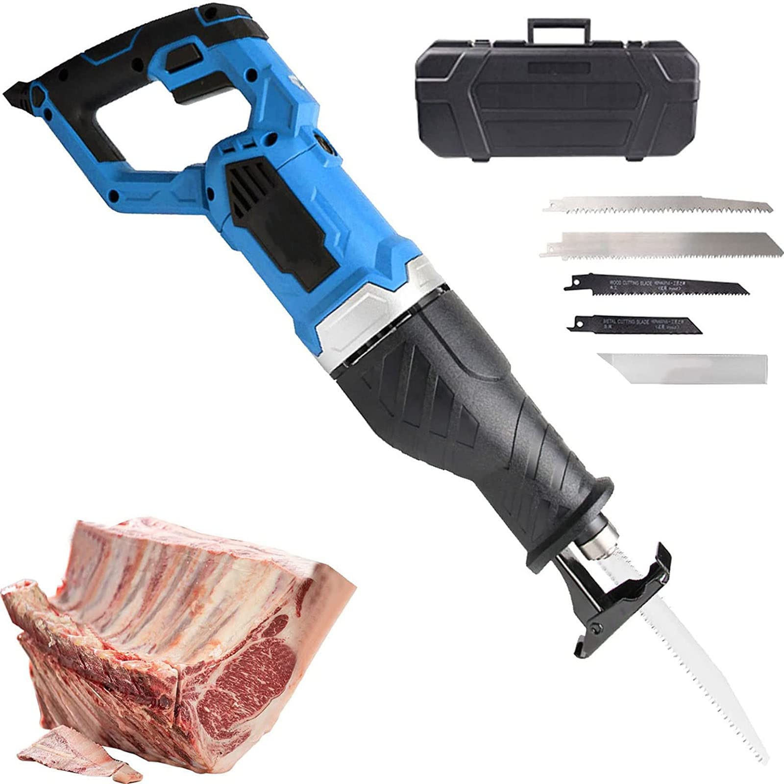 Cordless Electric Butcher Saw - 900W Multi-Speed Meat Bone Cutter for Home & Commercial Kitchens
