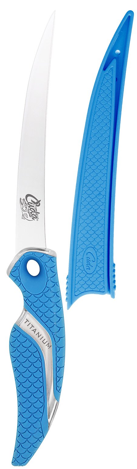 CUDA 634 Ti Flex Fillet Knife - Premium Titanium Fishing Knife for Precise Filleting - Perfect for Saltwater Fishing, Camping & Outdoor Adventures