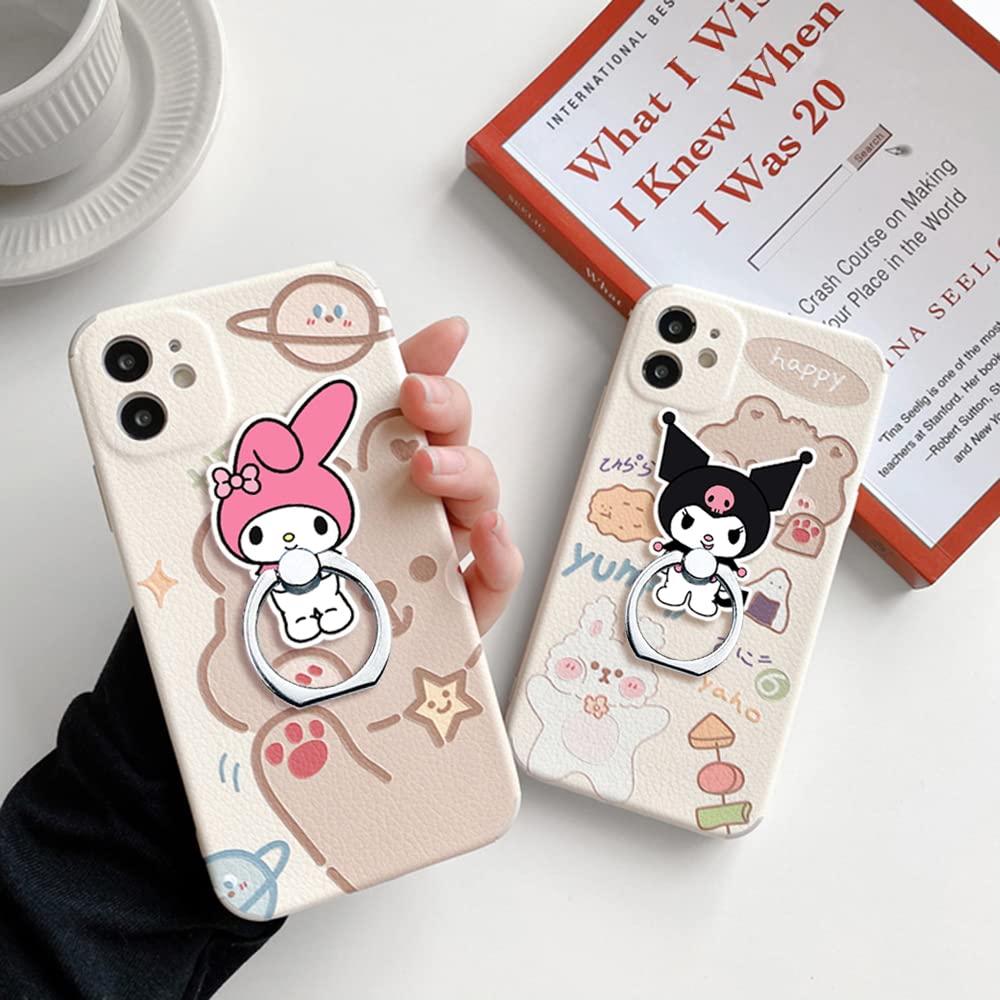 360° Rotating Phone Ring Holder Stand for Smartphones & Tablets - Kitty Design for Secure Grip