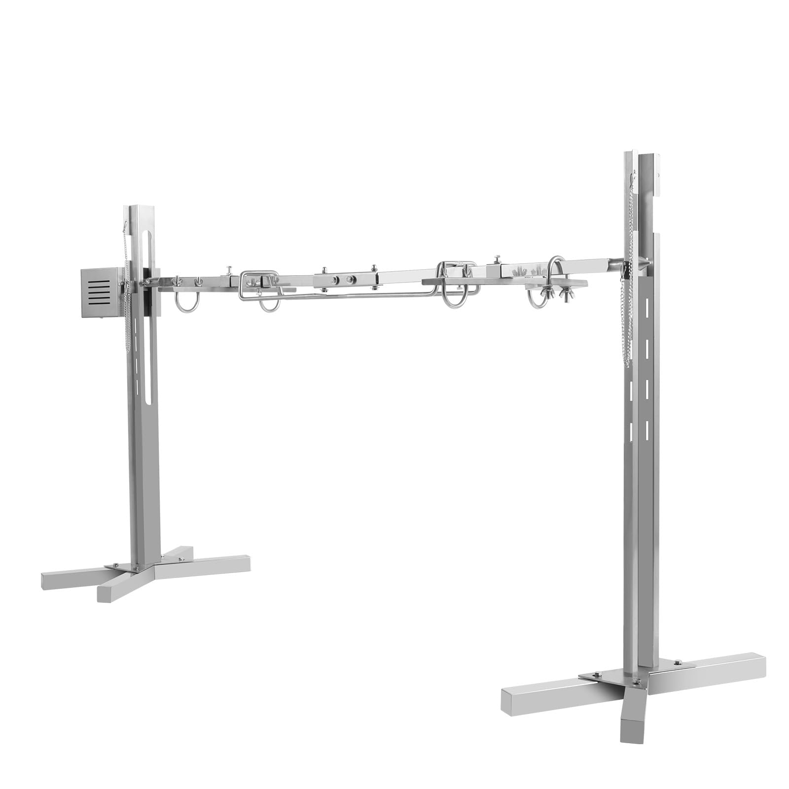 Stainless Steel Rotisserie Grill Kit for Lamb, Pig, Chicken - Heavy Duty BBQ Motor & Spit Rod - Perfect for Backyard Grilling, Camping, and Outdoor Parties