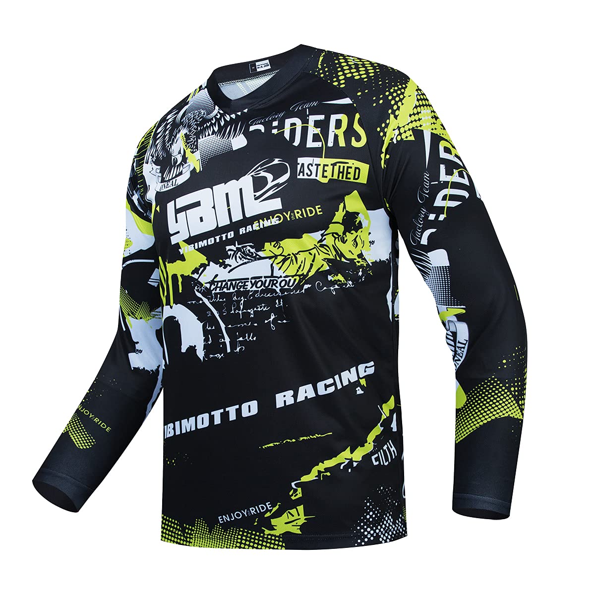 **Men's Long Sleeve Mountain Bike Jersey - Breathable Cycling Shirt for Downhill & Off-Road Racing - Perfect for Trail Riding and Outdoor Adventures**