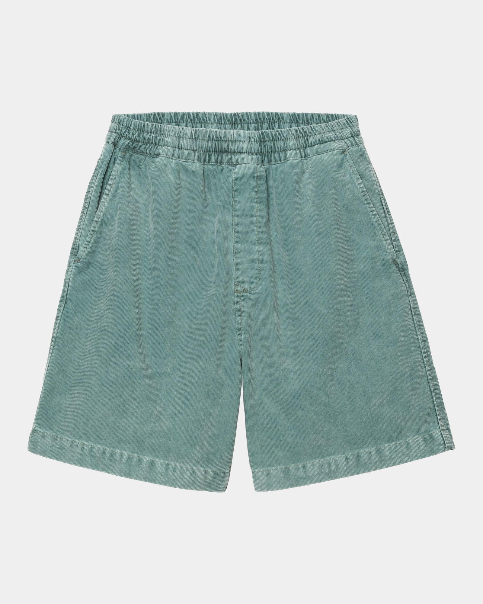 Reynold Corduroy Shorts for Men - Silver Pine (Dusky Washed) | Comfortable Stretch Cotton Casual Shorts | Perfect for Summer Outings, Beach Trips, and Weekend Relaxation