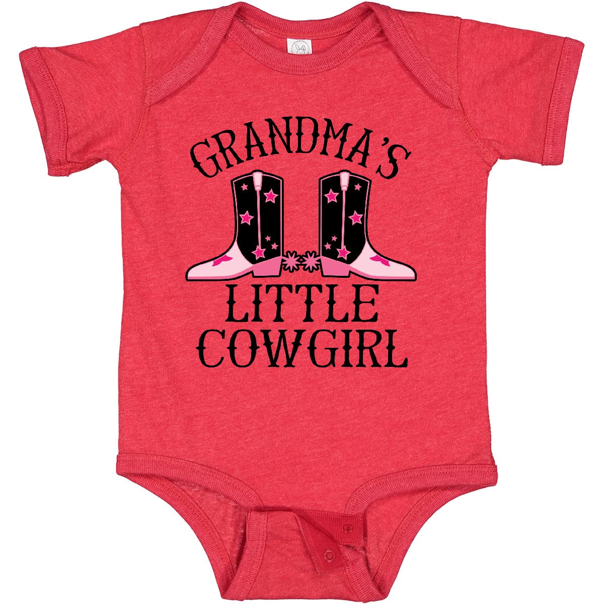 Inktastic Grandma Little Cowgirl Baby Clothes - Cute Infant Bodysuit for Girls & Boys | Perfect for Family Photos, Birthday Gifts & Cowboy Theme Parties