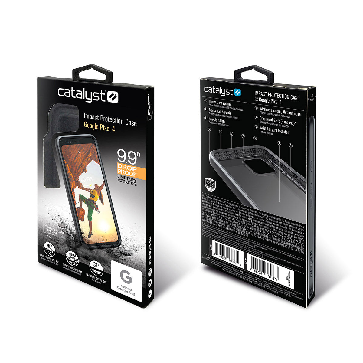 Google Pixel 4 Shockproof Case - Slim Protective Cover with Military-Grade Drop Protection - Perfect for Work, Travel & Outdoor Activities