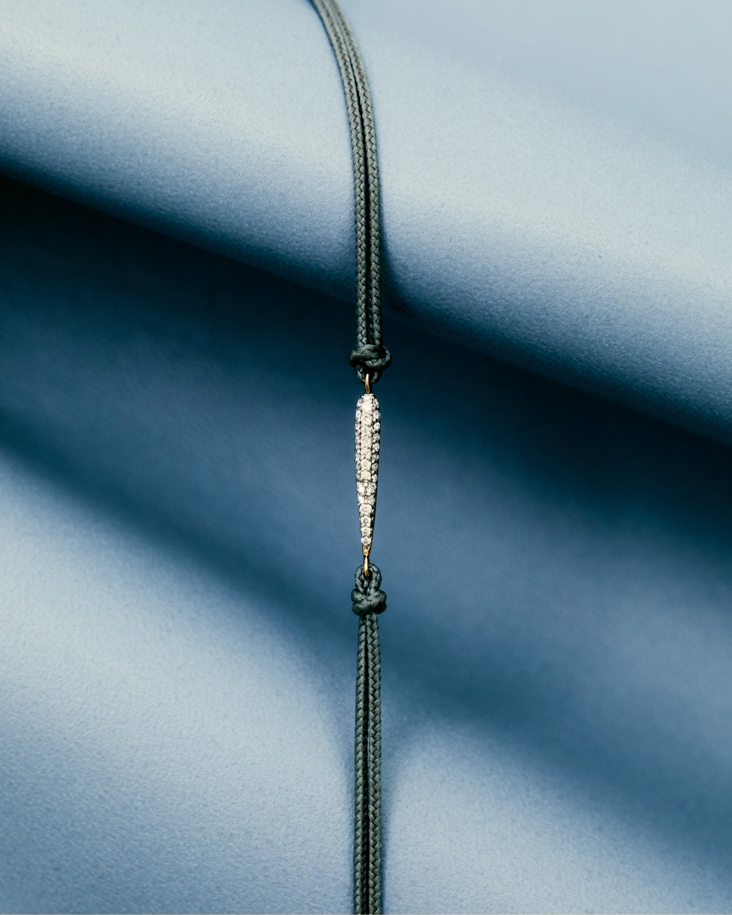 GRID Nina Diamond Cord Bracelet for Women - Elegant Adjustable Beaded Friendship Bracelet - Perfect for Gifts, Parties & Everyday Wear