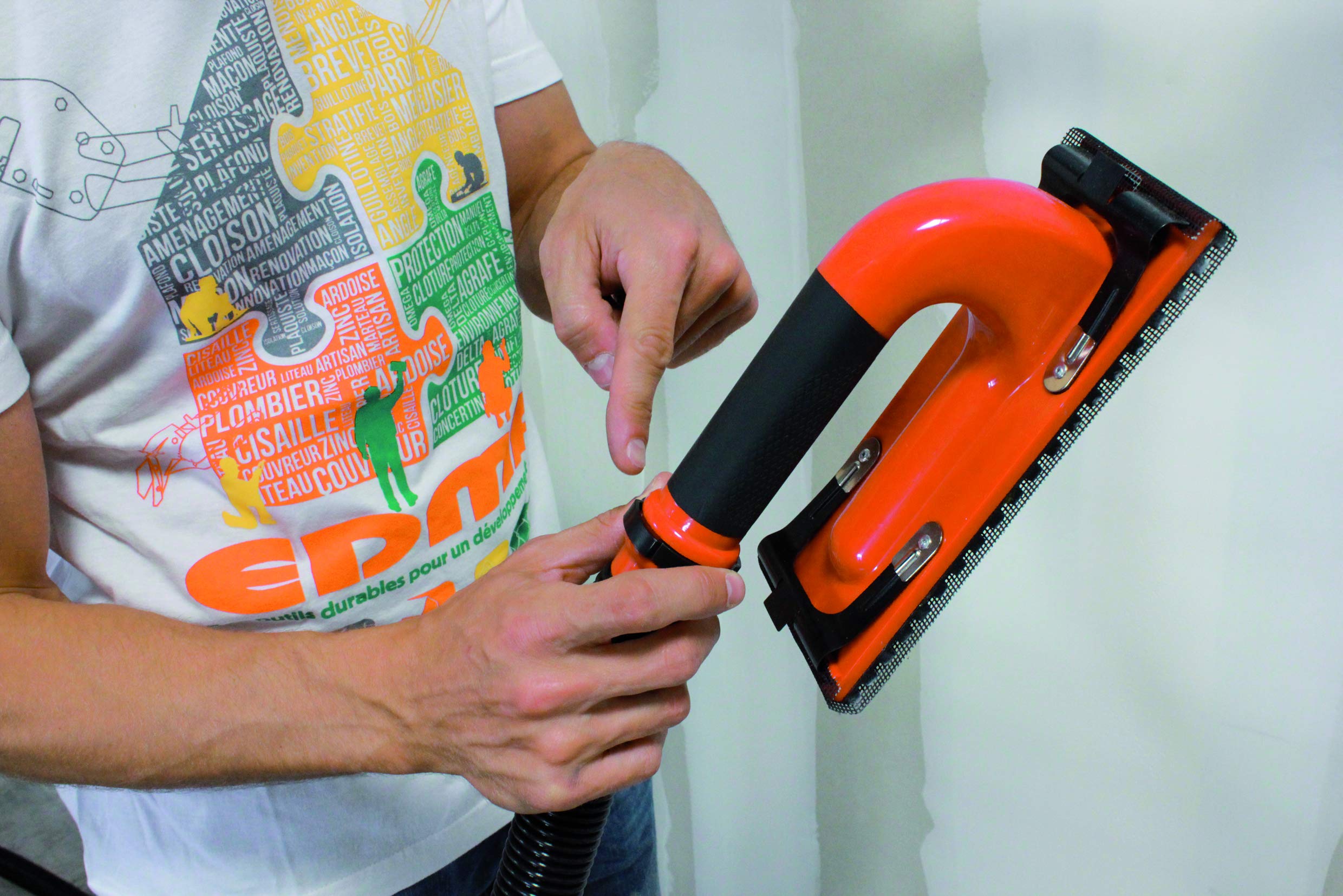 166955 Professional Electric Sander - Dust-Free Wood Sanding Tool for DIY & Home Improvement Projects | Perfect for Furniture Refinishing, Floor Sanding & Woodworking