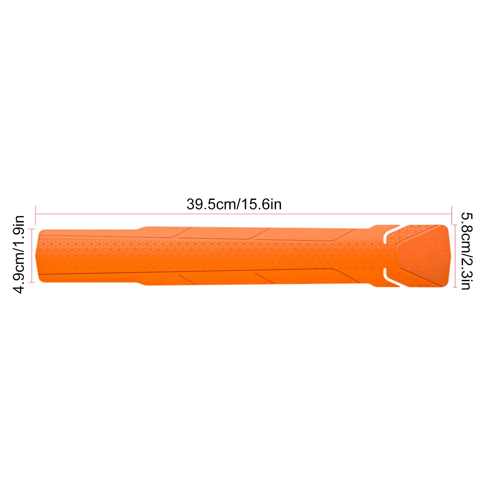 Mountain Bike Downtube Frame Protector - Durable Orange Shield for Road & MTB Bikes - Perfect for Trail Riding & Urban Commuting