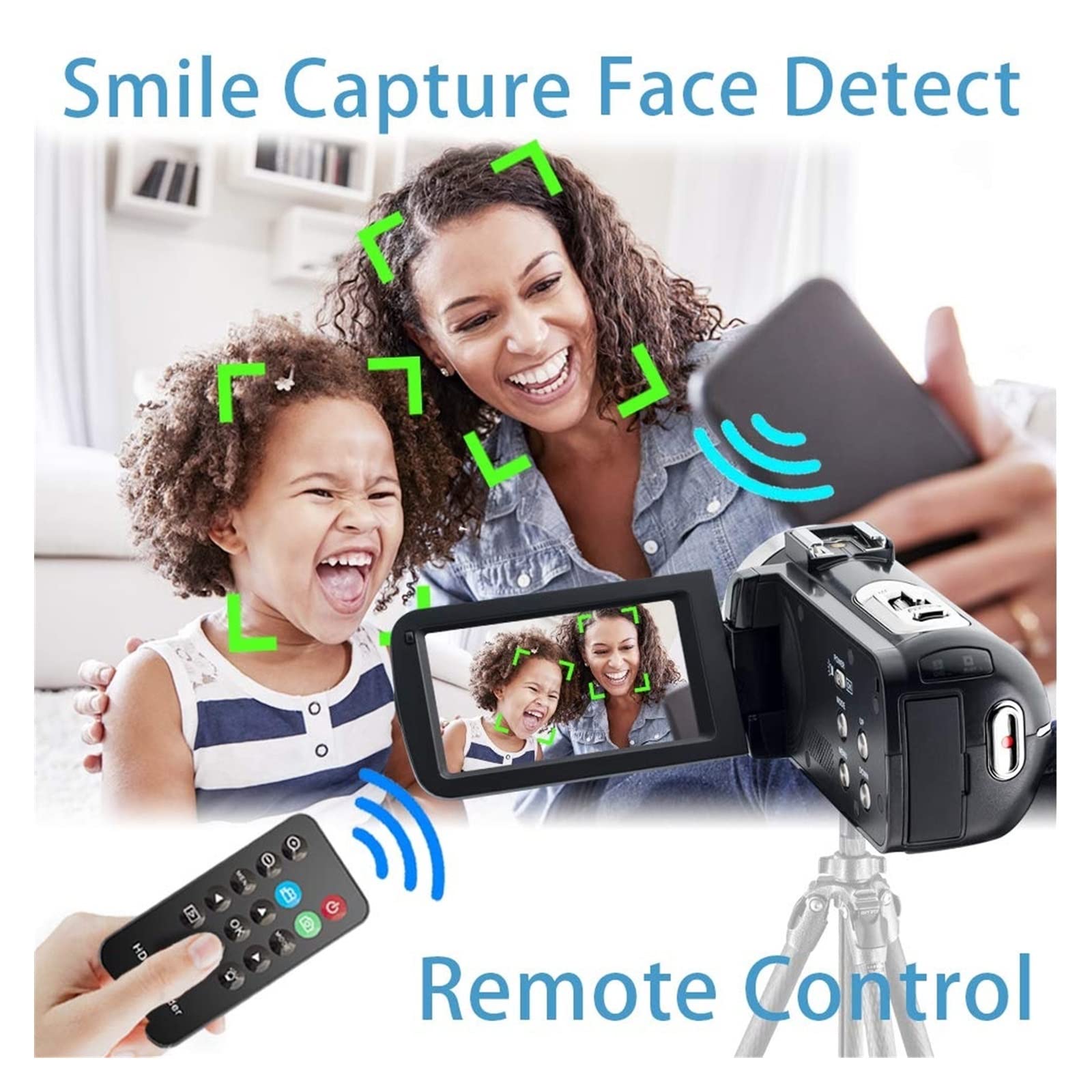 AUBEST 4K 56MP Digital Video Camera Camcorder with 18X Zoom & Night Vision - Perfect for Vlogging, YouTube, Travel, and Home Security (No SD Card Included)