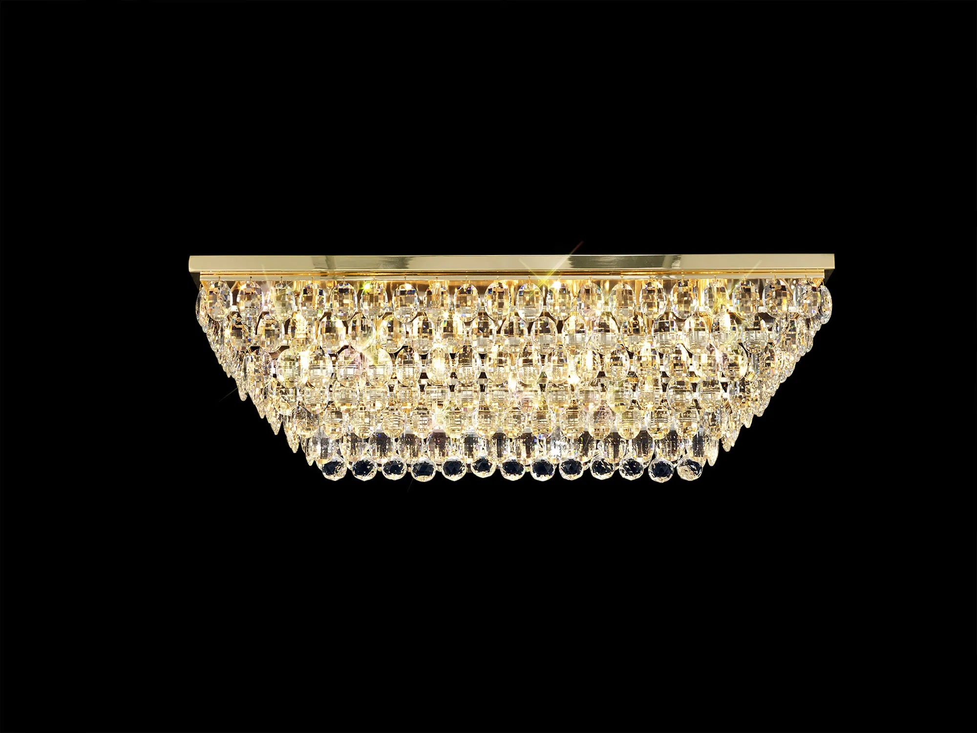 Consten Linear Flush Ceiling Light E14 Bulb - Modern LED Lighting Fixture for Bedroom, Kitchen & Hallway