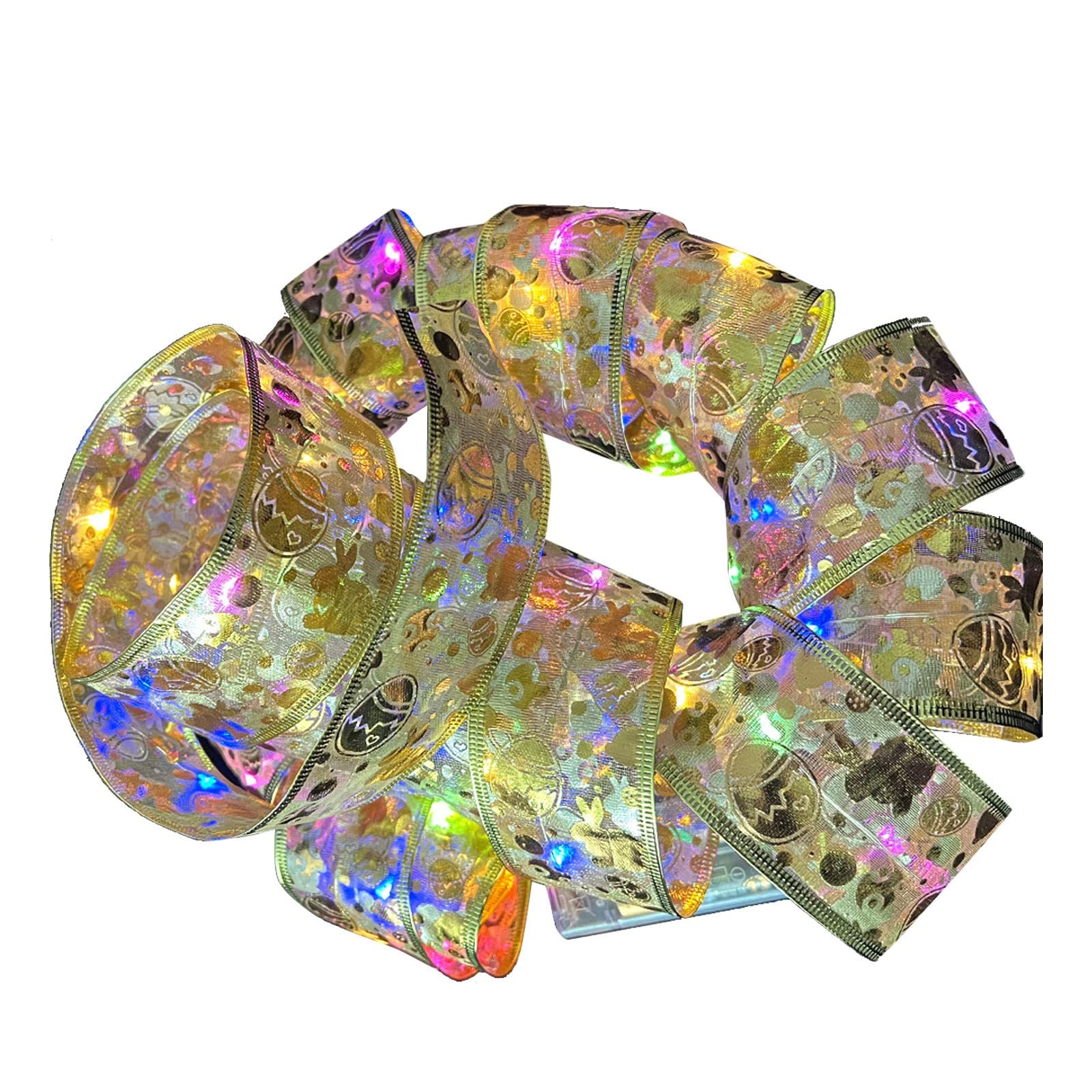 Battery Powered String Lights - 5M LED Fairy Lights with 5CM Lanterns for Easter Bunny Decor, Wedding, Home Party & Outdoor Lighting (Bronze, One Size) - Perfect for Indoor & Outdoor Holiday Decorations