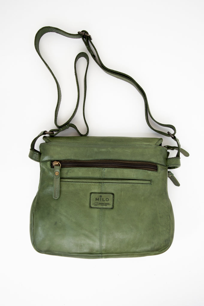 Premium Olive Leather Handbag for Women - Stylish & Durable Crossbody Purse - Perfect for Work, Travel & Everyday Use