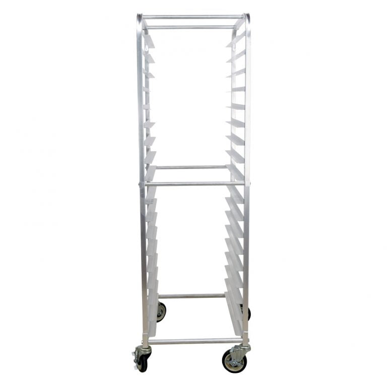 Nella 18-Tier Full Size Curved Top Bun Pan Rack - Heavy Duty Aluminum Commercial Baking Rack with 3