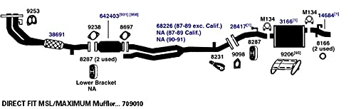 AP Exhaust Muffler 709010 - For Car & Truck Performance