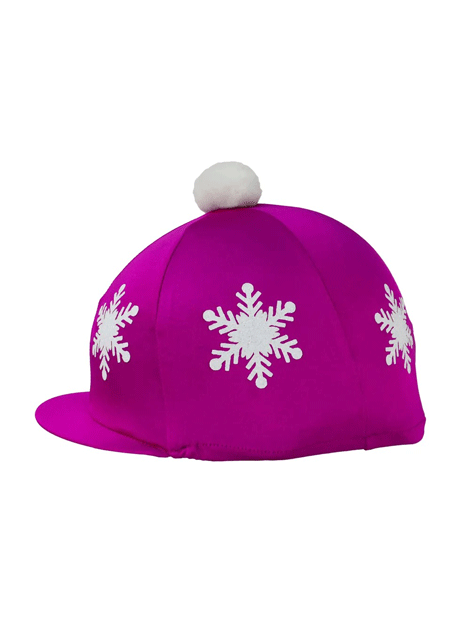 Snowflake Hat Cover With Pom Pom - Winter Knit Beanie for Women & Men - Perfect for Skiing, Snowboarding & Cold Weather Fashion