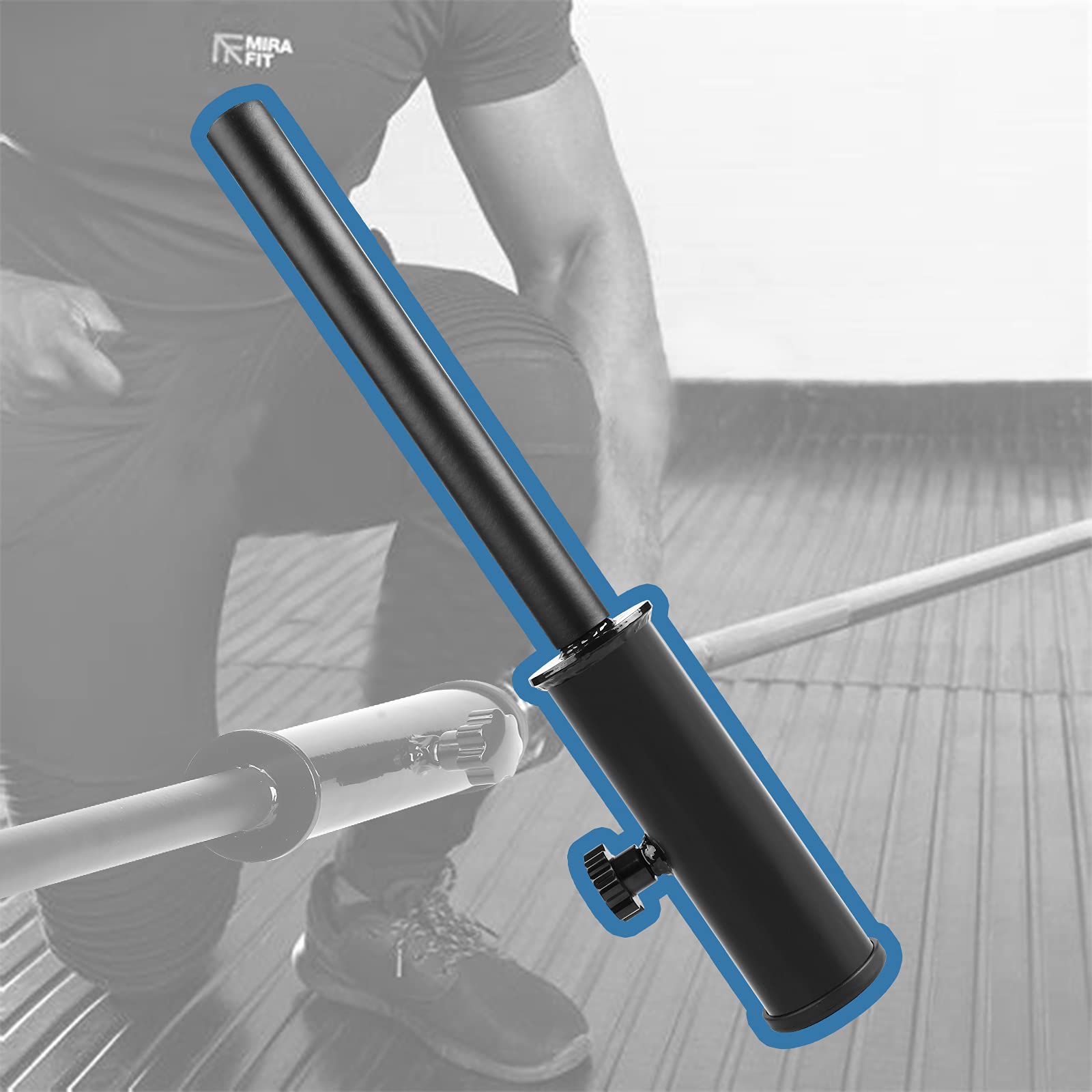 Olympic Barbell Landmine Handle Attachment - 2 Inch Straight Bar for Home Gym Strength Training - Viking Press, Deadlift, Squat, Single Arm Row & Press Workouts - Perfect for CrossFit, Powerlifting & Functional Training