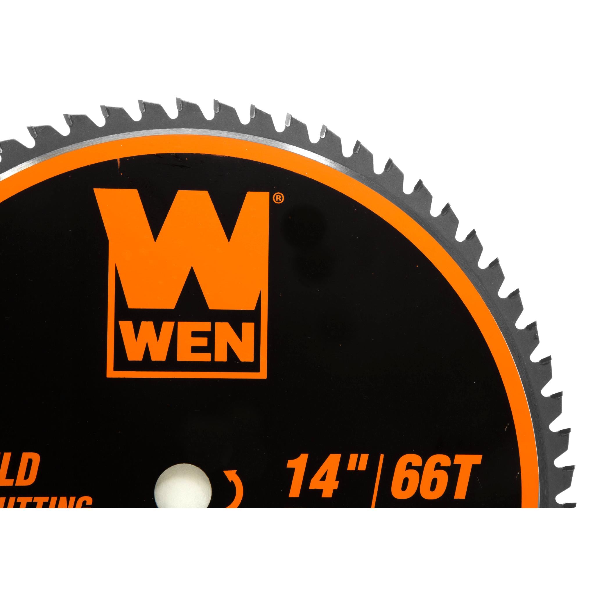 WEN BL1466 14-Inch 66-Tooth Carbide-Tipped Professional Metal Cutting Saw Blade - Ideal for Mild Steel, Aluminum & Pipe Cutting | Perfect for Construction, Metalworking & DIY Projects