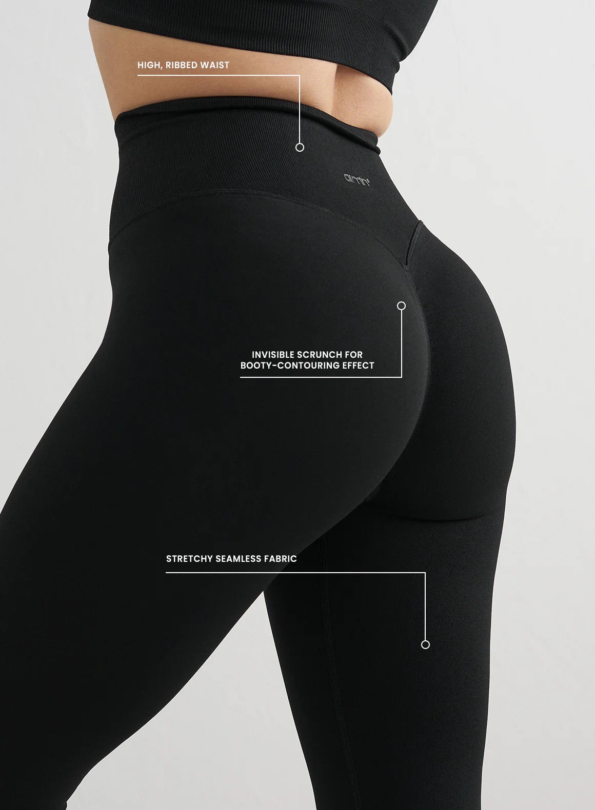 Black Shape Seamless Petite Tights for Women - Slimming & Comfortable Leggings for Yoga, Workout, and Everyday Wear
