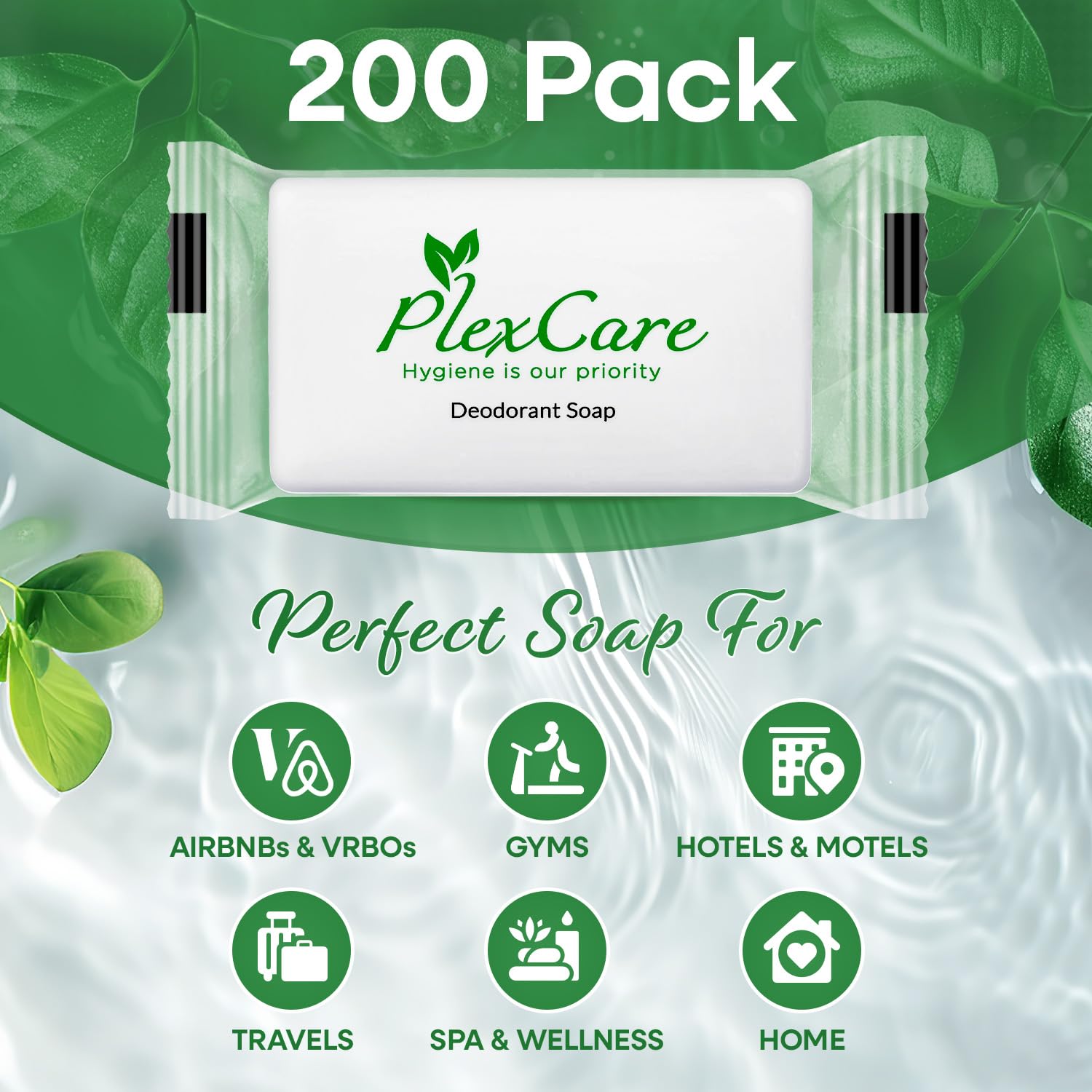 200 Pack 1 oz Bar Soap Bulk - Travel Size Individually Wrapped Hotel Amenities | Pleasant Scent for Hospitality, Guest Rooms & Travel Toiletries | Perfect for Hotels, Motels, Airbnb & Vacation Rentals