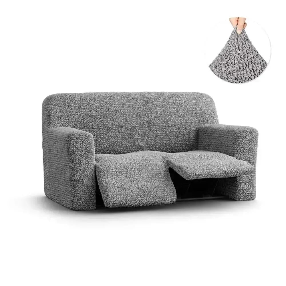2 Seater Recliner Slipcover - Microfiber Sofa Cover Protector for Living Room Furniture, Stretchable & Washable - Perfect for Pets, Kids & Daily Use
