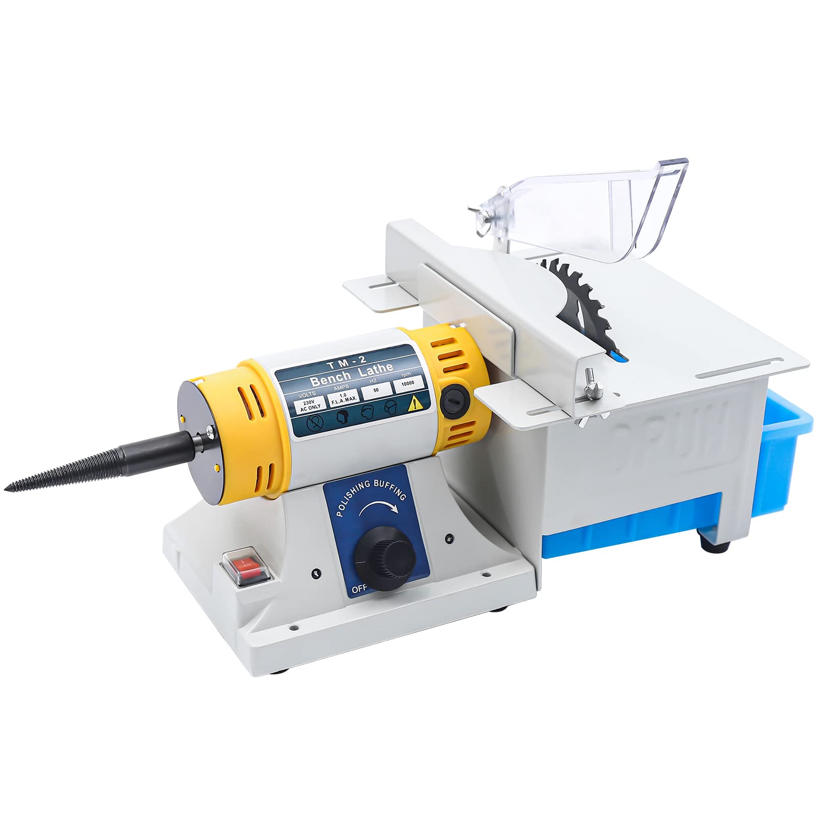 Professional 110V Mini Table Saw Jewelry Grinder Polishing Machine - Lapidary Equipment Rock Polisher with Flexible Shaft (0-10000 RPM) for Jewelry Making, Wood Carving, Amber Processing, Metal & Jade Crafting - Perfect for DIY Crafts, Gemstone Cutting & Home Workshops