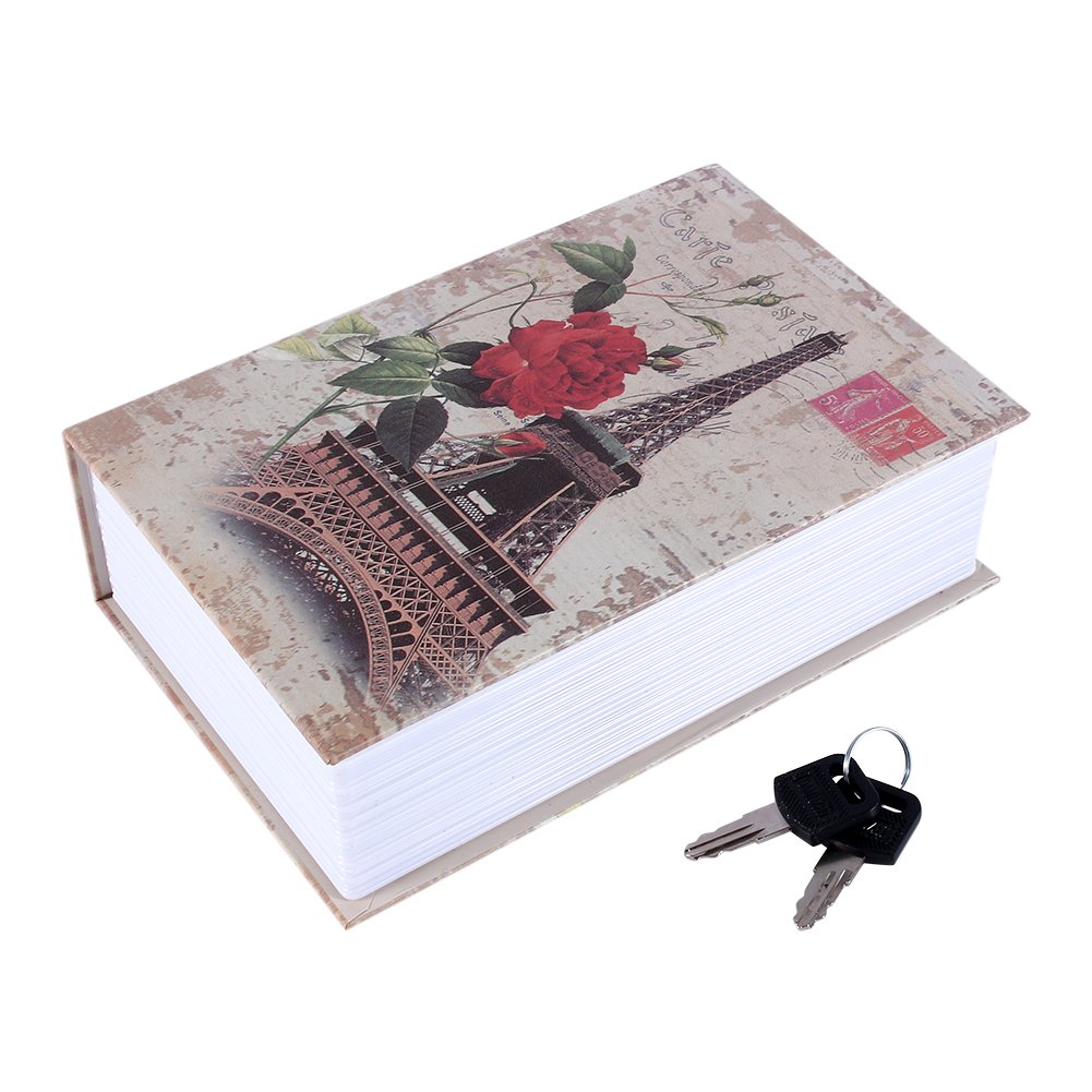 Hidden Diversion Book Safe - Secret Cash Box & Bible Storage with Security Key | Discreet Home, Office, Travel Security Solution