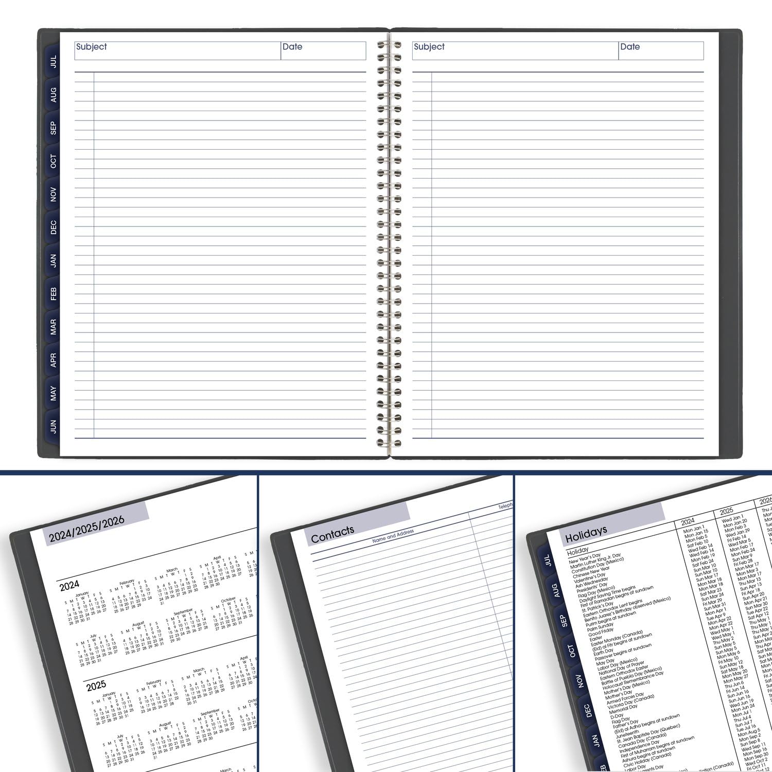 AT-A-GLANCE 2024-2025 Academic Monthly Planner - 8.5